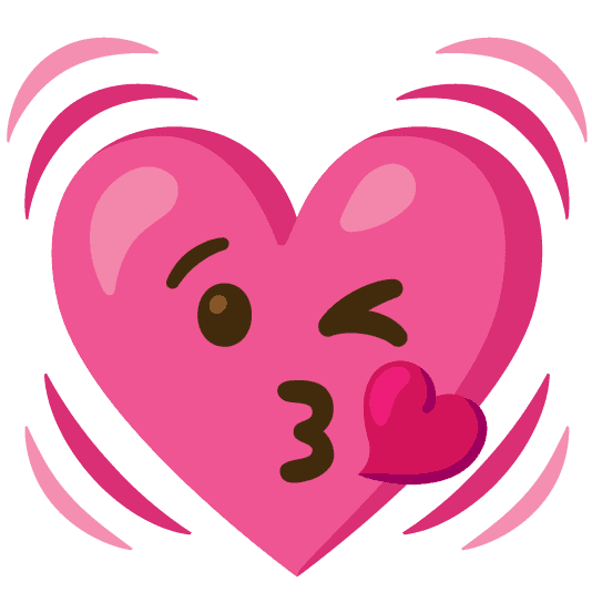 Combined Emoji - 1f493-1f618