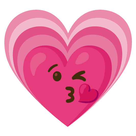 Combined Emoji - 1f497-1f618