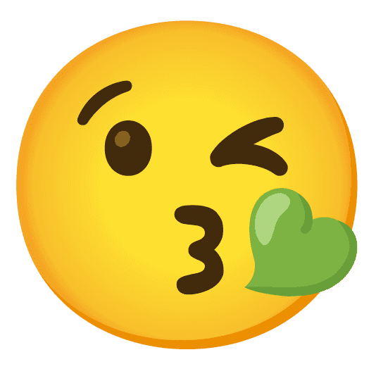 Combined Emoji - 1f49a-1f618