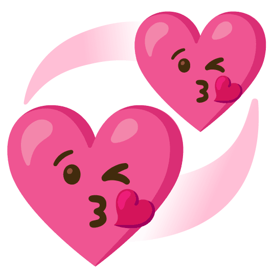 Combined Emoji - 1f49e-1f618