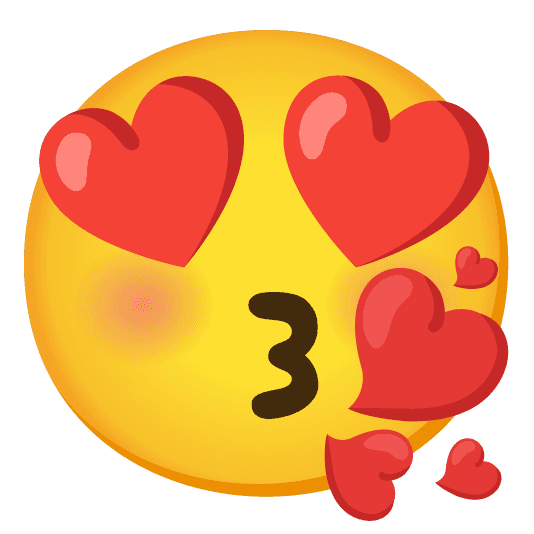 Combined Emoji - 1f60d-1f618