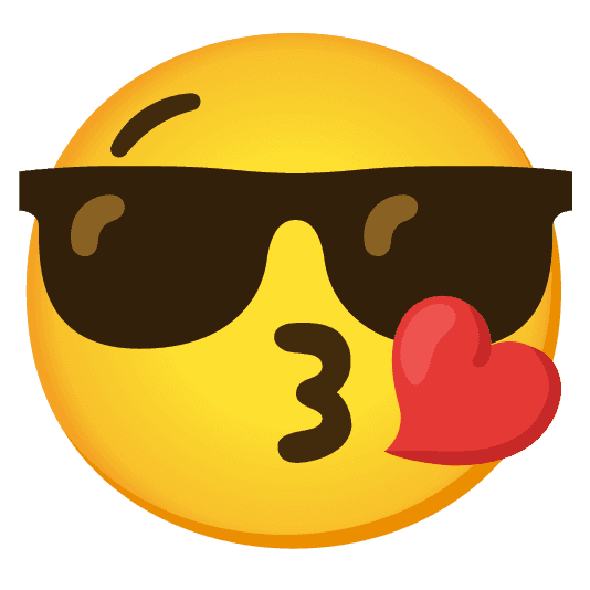 Combined Emoji - 1f60e-1f618