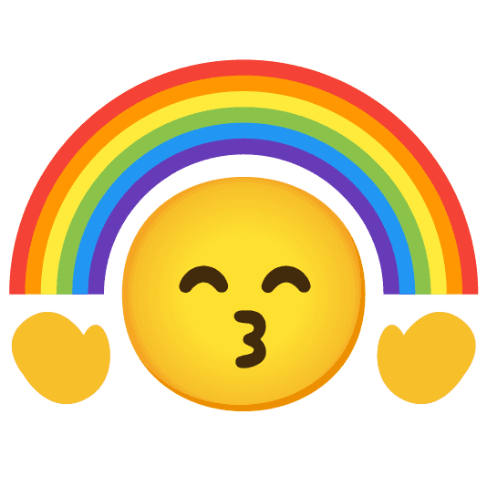 Combined Emoji - 1f308-1f619