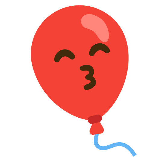 Combined Emoji - 1f388-1f619