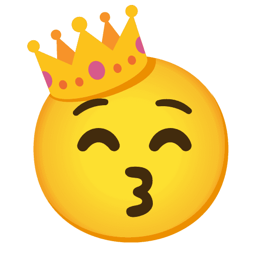 Combined Emoji - 1f451-1f619