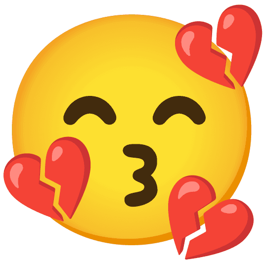 Combined Emoji - 1f494-1f619