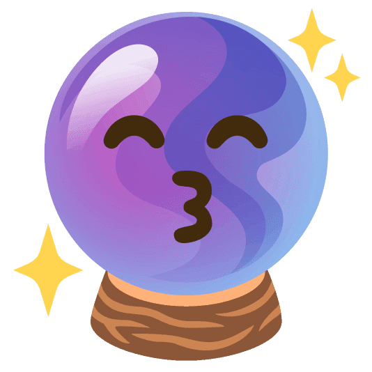 Combined Emoji - 1f52e-1f619