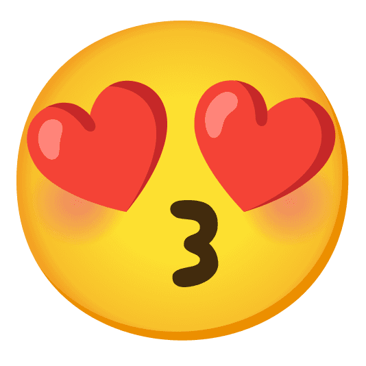 Combined Emoji - 1f60d-1f619