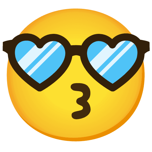 Combined Emoji - 1f60e-1f619