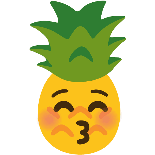 Combined Emoji - 1f34d-1f61a