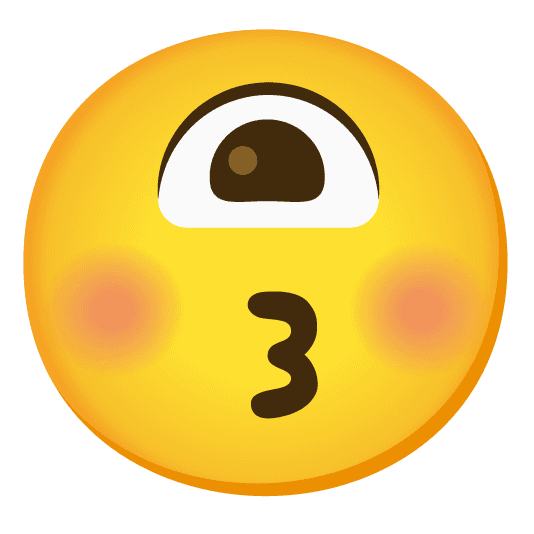 Combined Emoji - 1f441-fe0f-1f61a