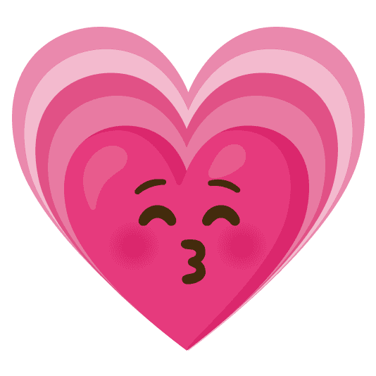 Combined Emoji - 1f497-1f61a