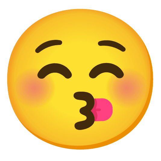 Combined Emoji - 1f60b-1f61a