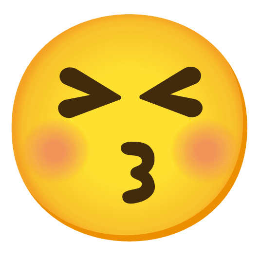 Combined Emoji - 1f616-1f61a