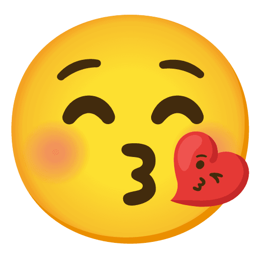 Combined Emoji - 1f618-1f61a