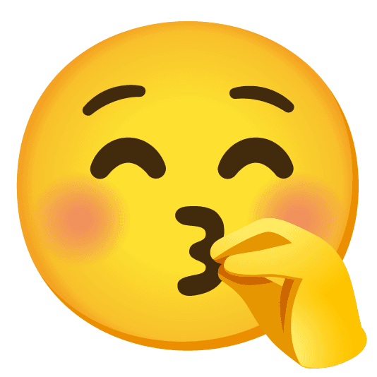 Combined Emoji - 1f61a-1f61a