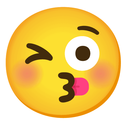 Combined Emoji - 1f61a-1f61c