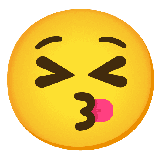 Combined Emoji - 1f61a-1f61d