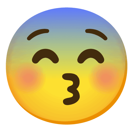 Combined Emoji - 1f61a-1f628