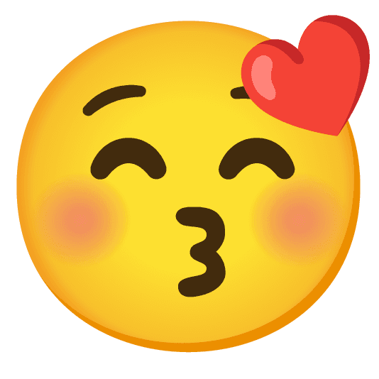 Combined Emoji - 1f61a-1f642