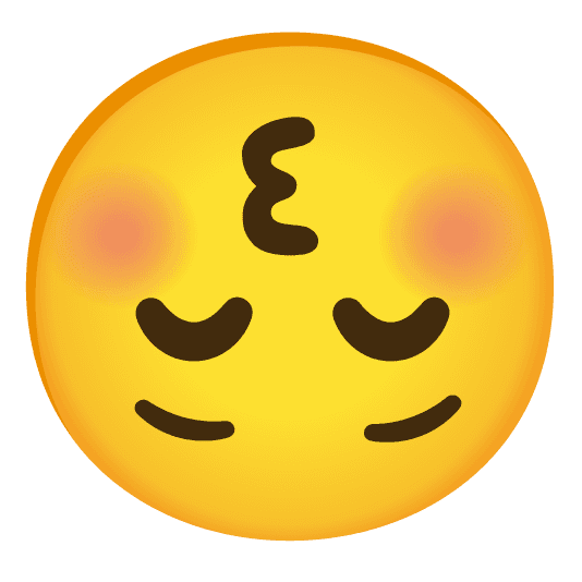 Combined Emoji - 1f61a-1f643