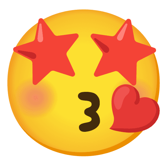 Combined Emoji - 1f61a-1f929