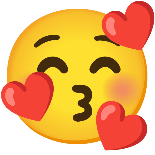 Combined Emoji - 1f61a-1f970