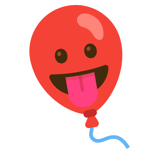 Combined Emoji - 1f388-1f61b