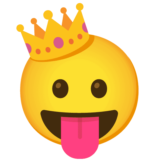 Combined Emoji - 1f451-1f61b