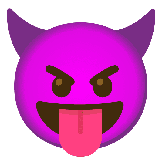 Combined Emoji - 1f608-1f61b