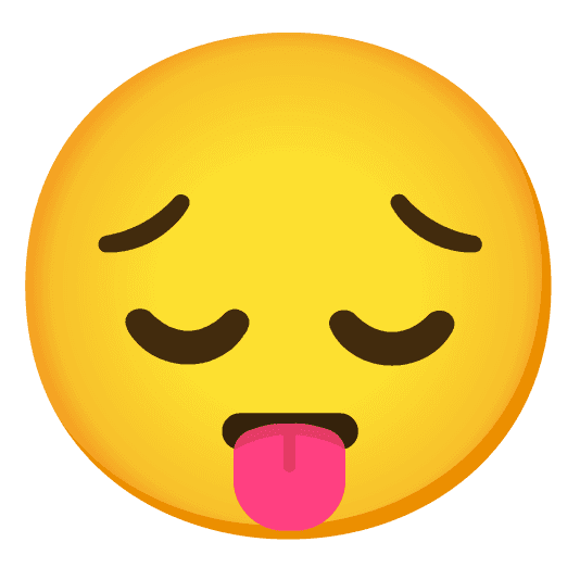 Combined Emoji - 1f614-1f61b