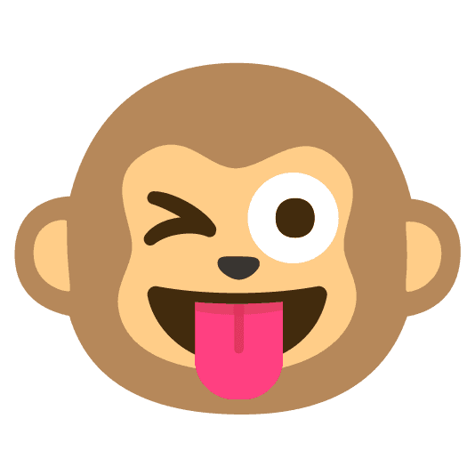 Combined Emoji - 1f435-1f61c