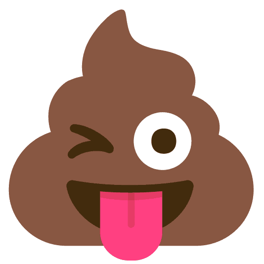 Combined Emoji - 1f4a9-1f61c