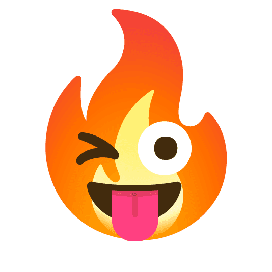 Combined Emoji - 1f525-1f61c