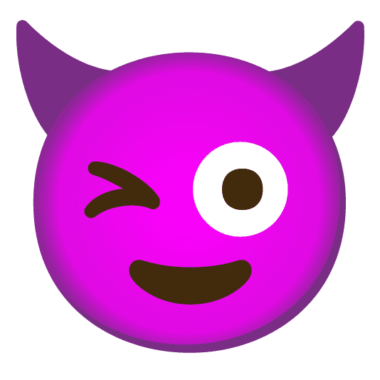 Combined Emoji - 1f608-1f61c