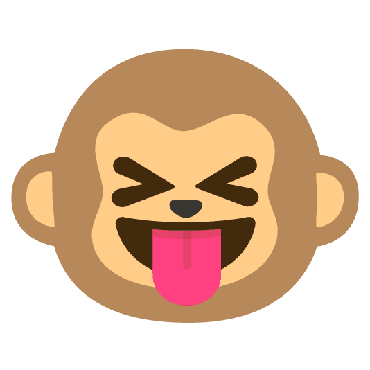 Combined Emoji - 1f435-1f61d