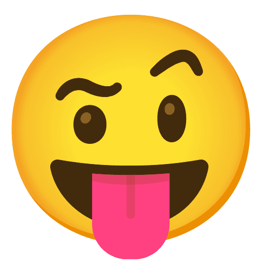 Combined Emoji - 1f61d-1f928