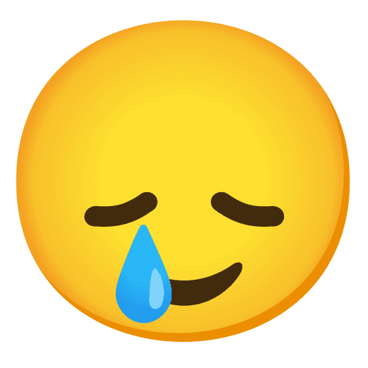 Combined Emoji - 1f61e-1f972