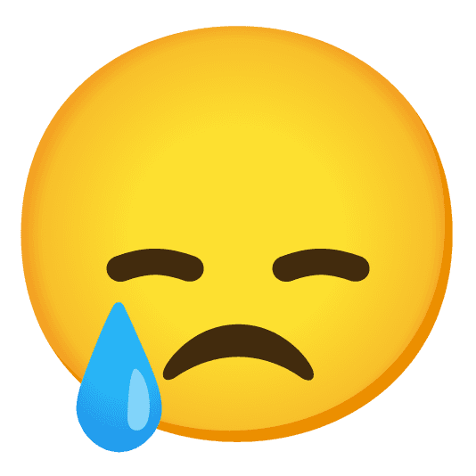 Combined Emoji - 1f61e-1f622