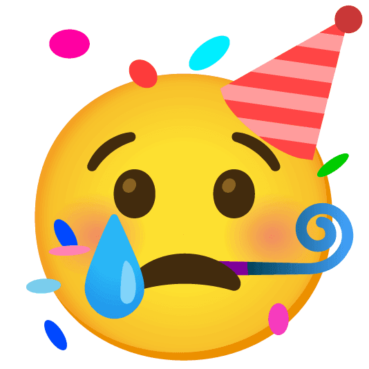 Combined Emoji - 1f622-1f973