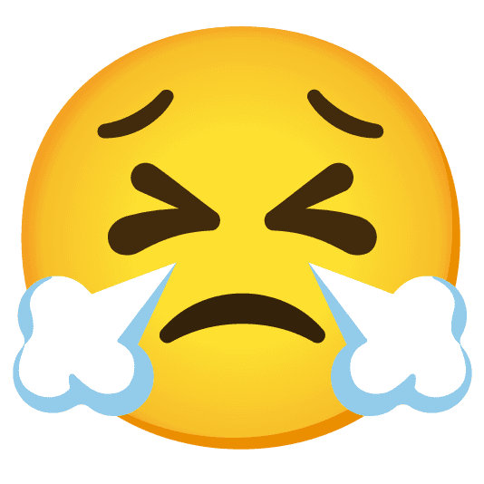 Combined Emoji - 1f623-1f624