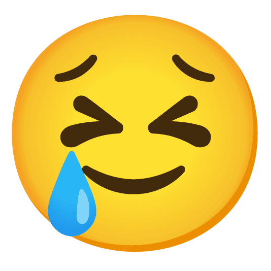 Combined Emoji - 1f623-1f972