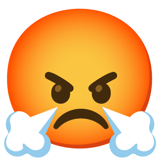 Combined Emoji - 1f621-1f624