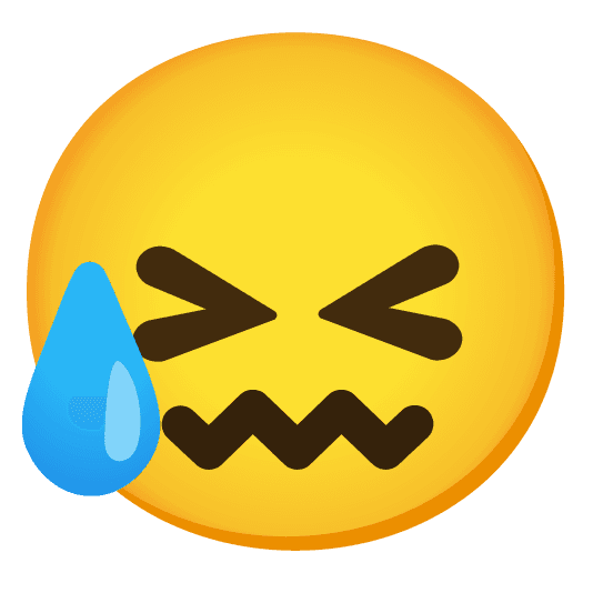 Combined Emoji - 1f616-1f625