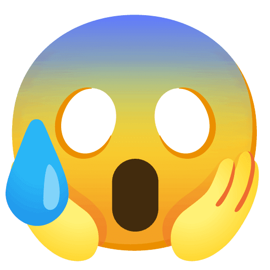 Combined Emoji - 1f625-1f631