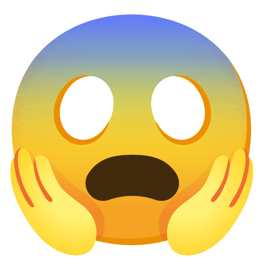 Combined Emoji - 1f626-1f631