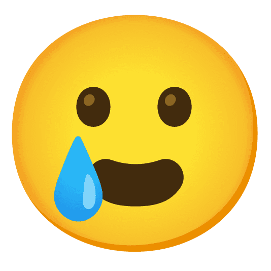 Combined Emoji - 1f626-1f972