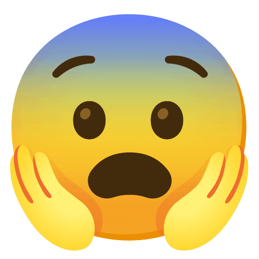 Combined Emoji - 1f627-1f631