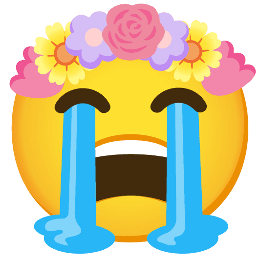 Combined Emoji - 1f337-1f62d