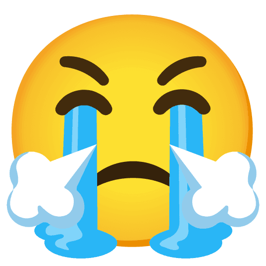 Combined Emoji - 1f624-1f62d